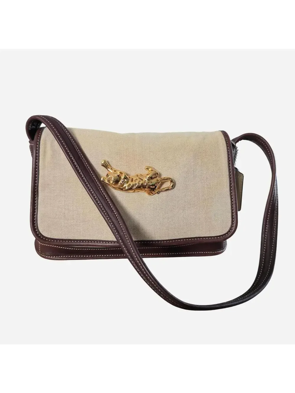 Coach Women's Brown and Tan Bag